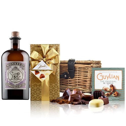 Monkey 47 Schwarzwald Dry Gin 50cl And Chocolates Hamper